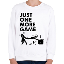 PRINTFASHION Just one more game - Gyerek pulóver - Fehér gyerek pulóver, kardigán