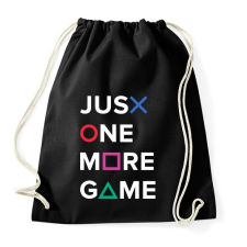 PRINTFASHION Just One More Game - Sportzsák, Tornazsák - Fekete tornazsák