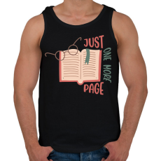PRINTFASHION Just one more page - Csak még egy oldalt - Férfi atléta - Fekete