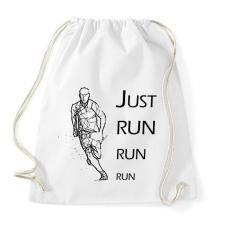 PRINTFASHION Just run - Sportzsák, Tornazsák - Fehér tornazsák