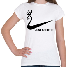 PRINTFASHION Just shoot it 2 - Női póló - Fehér