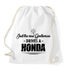 PRINTFASHION Just the real Gentleman - Honda - Sportzsák, Tornazsák - Fehér
