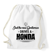 PRINTFASHION Just the real Gentleman - Honda - Sportzsák, Tornazsák - Fehér tornazsák