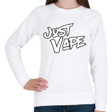 PRINTFASHION Just Vape - Női pulóver - Fehér