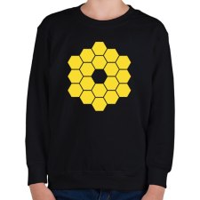PRINTFASHION JWST James Webb Space Telescope - Gyerek pulóver - Fekete gyerek pulóver, kardigán