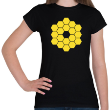 PRINTFASHION JWST James Webb Space Telescope - Női póló - Fekete női póló