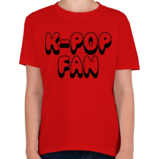PRINTFASHION K-POP rajongó - Gyerek póló - Piros gyerek póló