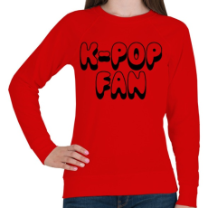 PRINTFASHION K-POP rajongó - Női pulóver - Piros