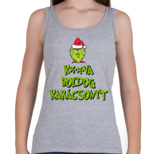 PRINTFASHION K**va Boldog Karácsonyt - Női atléta - Sport szürke női trikó