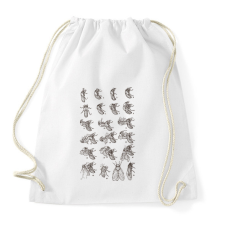PRINTFASHION Kabóca - Sportzsák, Tornazsák - Fehér tornazsák