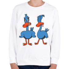 PRINTFASHION Kacsák - Gyerek pulóver - Fehér gyerek pulóver, kardigán