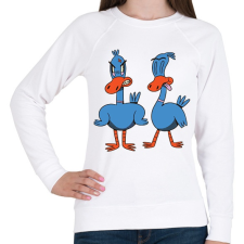 PRINTFASHION Kacsák - Női pulóver - Fehér női pulóver, kardigán