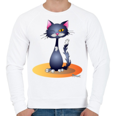 PRINTFASHION Kacsintcic - Férfi pulóver - Fehér