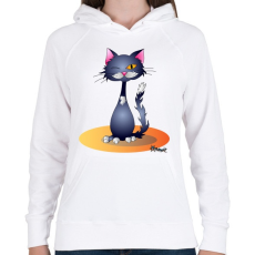 PRINTFASHION Kacsintcic - Női kapucnis pulóver - Fehér