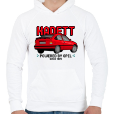 PRINTFASHION KADETT - Férfi kapucnis pulóver - Fehér