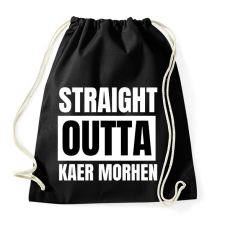 PRINTFASHION KAER MORHEN - Sportzsák, Tornazsák - Fekete tornazsák