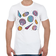 PRINTFASHION Kagylók - Férfi póló - Fehér férfi póló