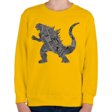PRINTFASHION Kaiju - Gyerek pulóver - Sárga gyerek pulóver, kardigán