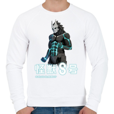 PRINTFASHION Kaiju No. 8 - Hibino Kafka - Férfi pulóver - Fehér