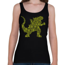 PRINTFASHION Kaiju - Női atléta - Fekete