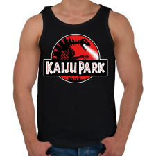 PRINTFASHION Kaiju park - Férfi atléta - Fekete atléta, trikó