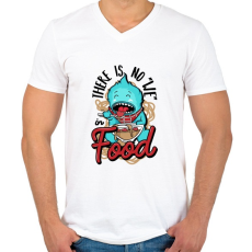PRINTFASHION Kaja - Férfi V-nyakú póló - Fehér