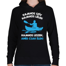 PRINTFASHION Kajakos leszek - Női kapucnis pulóver - Fekete