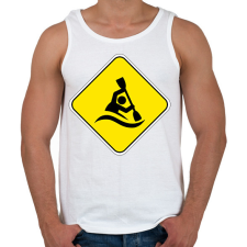 PRINTFASHION Kajakos tábla - Férfi atléta - Fehér atléta, trikó