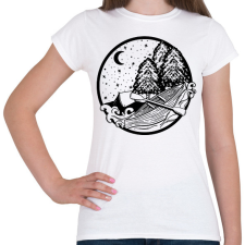 PRINTFASHION Kajakozás az erdőben - Női póló - Fehér női póló