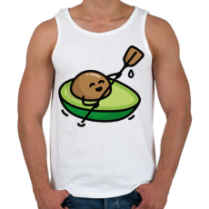 PRINTFASHION Kajakozó avokádó  - Férfi atléta - Fehér