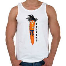 PRINTFASHION Kakarot - Férfi atléta - Fehér