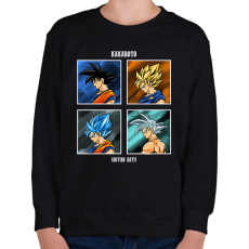 PRINTFASHION Kakaroto - Gyerek pulóver - Fekete