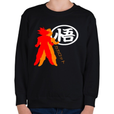 PRINTFASHION Kakarotto - Gyerek pulóver - Fekete gyerek pulóver, kardigán