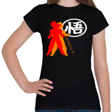 PRINTFASHION Kakarotto - Női póló - Fekete női póló