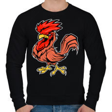 PRINTFASHION Kakas - Férfi pulóver - Fekete