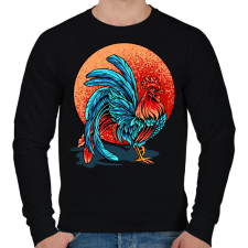 PRINTFASHION Kakas - Férfi pulóver - Fekete férfi pulóver, kardigán