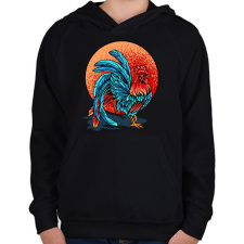 PRINTFASHION Kakas - Gyerek kapucnis pulóver - Fekete gyerek pulóver, kardigán