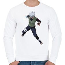 PRINTFASHION Kakashi - Férfi pulóver - Fehér férfi pulóver, kardigán
