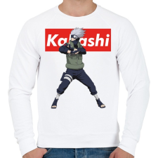PRINTFASHION Kakashi Hatake - Férfi pulóver - Fehér férfi pulóver, kardigán