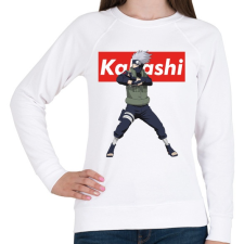 PRINTFASHION Kakashi Hatake - Női pulóver - Fehér női pulóver, kardigán