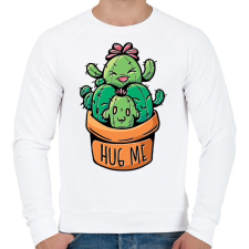 PRINTFASHION Kaktusz család - Férfi pulóver - Fehér férfi pulóver, kardigán