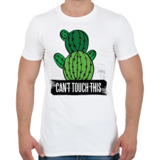 PRINTFASHION Kaktusz - Férfi póló - Fehér férfi póló