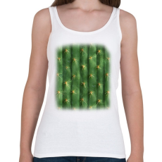 PRINTFASHION Kaktusz póló - Női atléta - Fehér