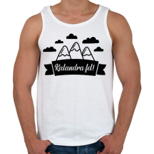 PRINTFASHION Kalandra fel! - Férfi atléta - Fehér atléta, trikó