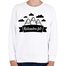 PRINTFASHION Kalandra fel! - Gyerek pulóver - Fehér