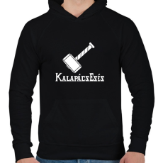 PRINTFASHION Kalapácsesés - Hammerfall - Férfi kapucnis pulóver - Fekete