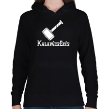 PRINTFASHION Kalapácsesés - Hammerfall - Női kapucnis pulóver - Fekete női pulóver, kardigán