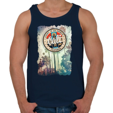 PRINTFASHION Kalifornia - Férfi atléta - Sötétkék