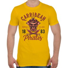 PRINTFASHION Kalóz 04 - Férfi póló - Sárga