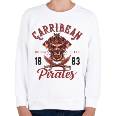 PRINTFASHION Kalóz 04 - Gyerek pulóver - Fehér